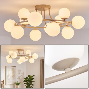 Chehalis plafonnier boule G9 12 lumières, luminaire de plafond rond ø 76 cm