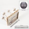 Koyoto plafonnier 4 flammes E14 pour salon, style boho vintage, abat-jour globe