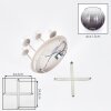 Koyoto plafonnier boule 4 lumières rond Ø 38 cm pour salon et salle à manger