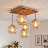 Plafonnier Koyoto luminaire de plafond 5 globes, style boho vintage