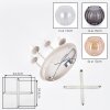 Koyoto plafonnier boule 4 lumières, luminaire de plafond rond ø 38 cm