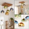 Koyoto plafonnier 5 lumières à globes, style boho rétro pour salon