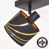 Alsen plafonnier orientable 3 spots, luminaire de plafond pour salon