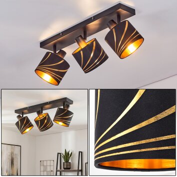 Alsen plafonnier orientable 3 spots, luminaire de plafond pour salon