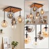 Gastor plafonnier à globes suspendus 5 lumières, style boho vintage