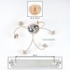 Chehalis plafonnier boule rétro 6 lumières G9, Ø 58 cm, pour salon