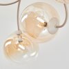 Chehalis plafonnier boule à globes et bras courbés, 6 lampes G9, Ø 64 cm