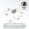 Chehalis plafonnier à globes 6 lumières, luminaire de plafond rétro