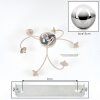 Chehalis plafonnier globe 6 lumières, luminaire de plafond rétro ø 64 cm