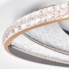 Calista plafonnier LED de salon rond Ø 41 cm, anneau lumineux plat moderne