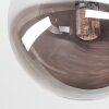 Chehalis plafonnier à globes 5 lumières, rond, style rétro-vintage G9, Ø 43 cm