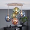 Chehalis plafonnier boule pour salon et couloir, 5 flammes ø 45 cm, style rétro