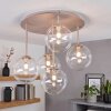 Chehalis plafonnier boule 5 flammes G9 ø 45 cm, luminaire plafond vintage