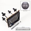 Koyoto plafonnier 4 flammes E14 à globes, luminaire de plafond rétro