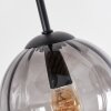 Koyoto plafonnier 4 flammes E14 à globes, luminaire de plafond rétro
