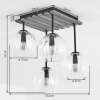 Koyoto plafonnier 4 lumières E14, luminaire de plafond à globes suspendus