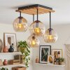 Koyoto plafonnier 4 flammes, luminaire de plafond à globes pour salon