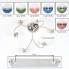 Chehalis plafonnier boule moderne 6 lumières, lampe de plafond ronde Ø 64 cm
