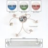 Chehalis plafonnier boule 6 flammes G9 Ø 64 cm, luminaire de plafond rétro