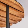 Koyoto plafonnier 4 lumières E14 style boho rétro, abat-jour globe pour salon