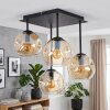Ripoll plafonnier 4 lumières à globes pour salon et salle à manger, style rétro