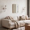 Applique murale moderne à 3 lumières Koyoto, set de 2, abat-jour ronds en verre clair