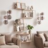 Applique murale moderne Koyoto en lot de 2 à trois abat-jour ronds en verre