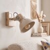 Applique murale scandinave Orny, abat-jour conique écru orientable, pour le coin lecture
