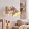 Applique murale scandinave Orny, abat-jour conique écru orientable, pour le coin lecture