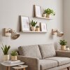 Applique murale Orny, set de 2, abat-jour conique orientable de style bohème, écru