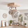 Plafonnier orientable moderne Herford, projecteur rond, pour couloir et entrée