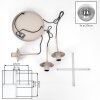 Suspension Gastor, 3 abat-jour sphériques fumés et clairs en grappe, réglable au montage