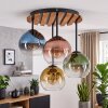 Plafonnier Koyoto à 4 lumières en grappe, verre multicolore, pour la table à manger