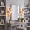 Applique murale moderne Gastor, lot de 2, trois abat-jour en verre verticaux