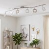 Plafonnier linéaire Villenauxe, LED 3000 Kelvin blanc chaud, modules carrés orientables