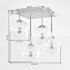 Plafonnier moderne Gastor à 4 lumières en grappe au-dessus de la table à manger