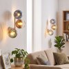 Applique murale Koyoto moderne en set de 2, à 3 abat-jour en verre coloré