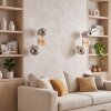 Applique murale moderne Gastor en set de 2 avec 3 abat-jour ronds fumés et ambrés