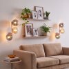 Applique murale moderne Gastor, lot de 2, à 3 abat-jour ronds alignés