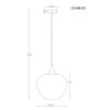 Globo Maxy suspension globe design organique ronde Ø 29 cm style intemporel E27 40 W