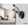 NOWA Venezia applique murale fleur moderne design, douille E14, 40 W pour salon