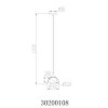 NOWA Eva suspension à abat-jour hémisphérique pour salle à manger moderne G9 120 cm