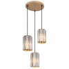 NOWA Run luminaire suspendu, suspension 3 lumières E27, style moderne pour intérieur