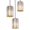NOWA Run luminaire suspendu, suspension 3 lumières E27, style moderne pour intérieur