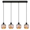 NOWA Tom suspension moderne, luminaire suspendu pour salle à manger, 4 flammes E14