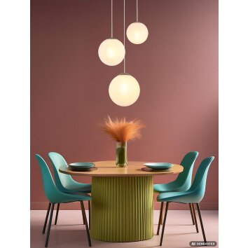 NOWA Kop suspension luminaire pour salle à manger, à 3 globes, style moderne, E27