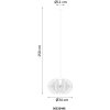NOWA Sakura lampe sur pied type lampadaire moderne E27, hauteur 150 cm, Ø 34 cm