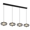 NOWA Astari suspension LED allongée moderne pour salle à manger, cuisine
