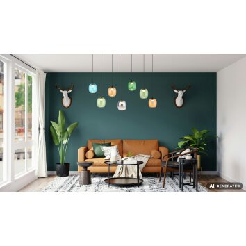 Nowa Minara suspension LED moderne allongée, luminaire design 38 W 4600 lm 3000 K