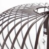 NOWA Max suspension en cage, luminaire suspendu rond E27 Ø 40 cm, moderne pour salle à manger
